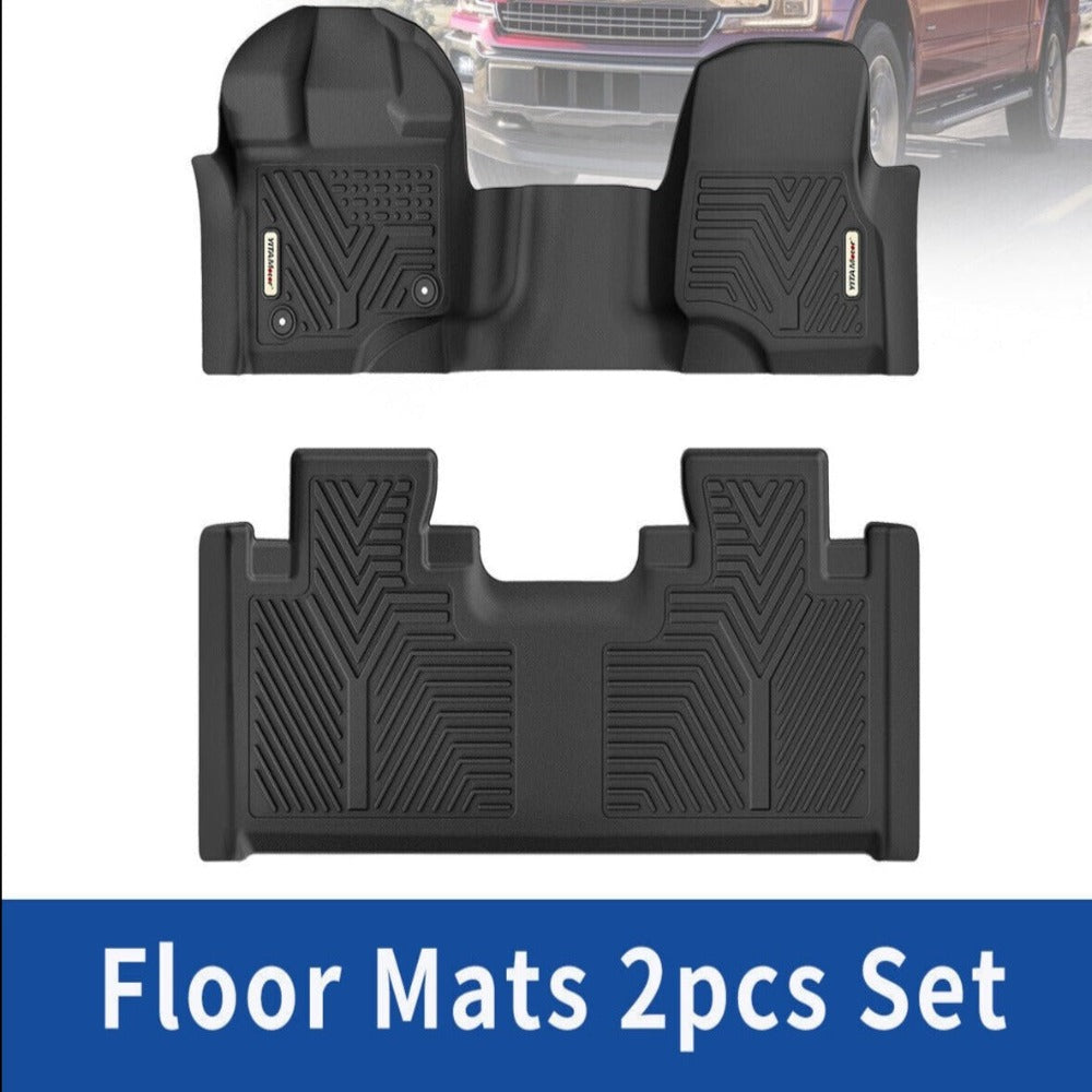 All Weather Floor Mats Floor Liners for 2015-2023 Ford F-150 (Extended) SuperCab