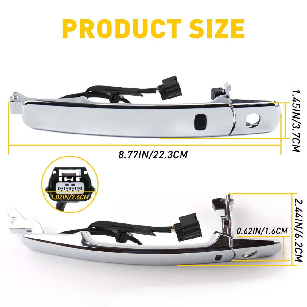 2010-2013 Nissan Rogue Car Front Left Outside Chrome Door Handle Durable