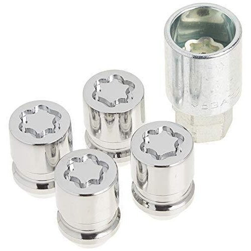 McGard 24157 Chrome Cone Seat Wheel Locks (M12 x 1.5 Thread Size) - 4 Locks / 1 Key